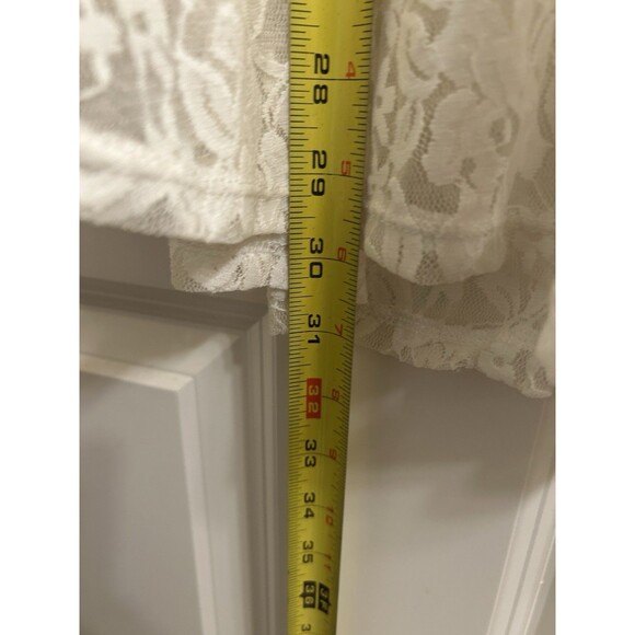 Women's Lace Batwing Sleeve Tunic Top Sz 2X Peasant Boho Fringe Tie - Picture 5 of 5